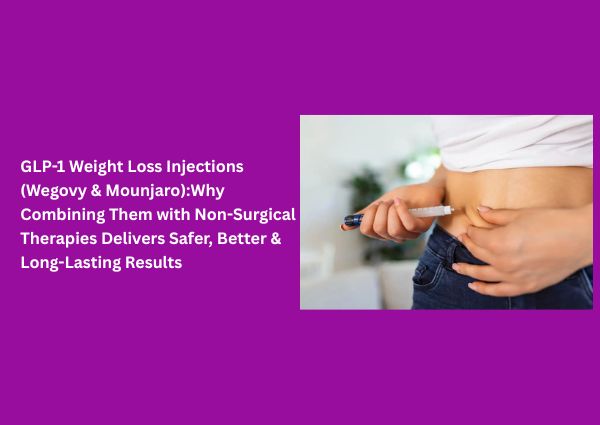 GLP-1 Weight Loss Injections (Wegovy & Mounjaro):Why Combining Them with Non-Surgical Therapies Delivers Safer, Better & Long-Lasting Results