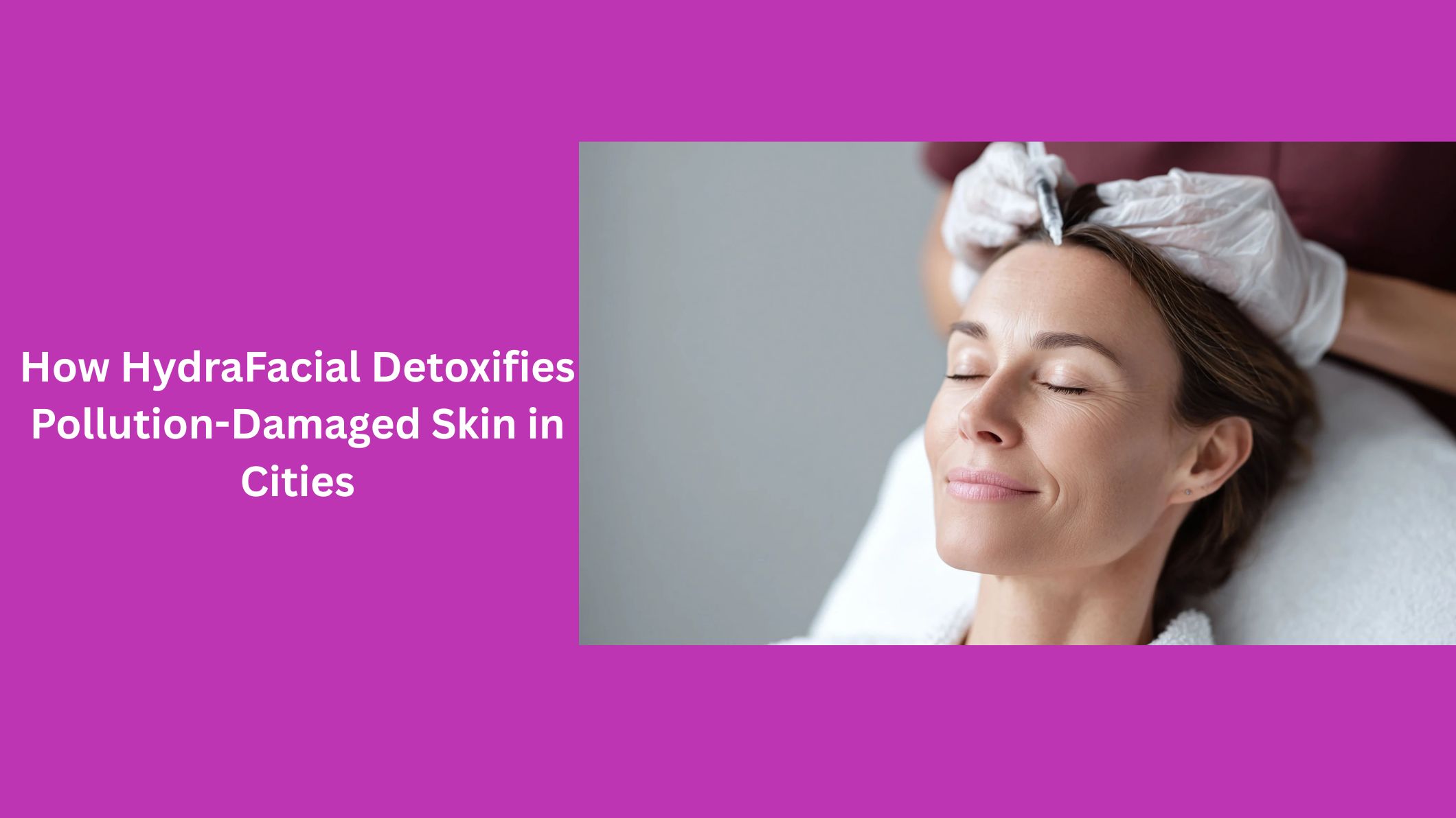 How HydraFacial Detoxifies Pollution-Damaged Skin in Cities